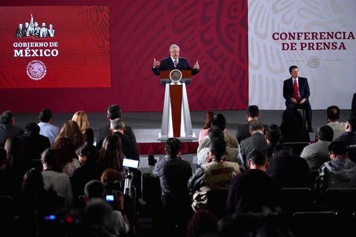 Andrés Manuel López Obrador en una de sus conferencias mañaneras / Presidencia de la República