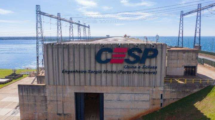 Central Hidroeléctrica Porto Primavera (Ingeniero Sérgio Motta) tiene una capacidad instalada de 1.540 megavatios (MW) y está situada en el río Paraná / Tomada del sitio web de CESP