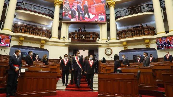 La última vez que Vizcarra acudió al Congreso fue para dar su mensaje por fiestas patrias / Presidencia del Perú