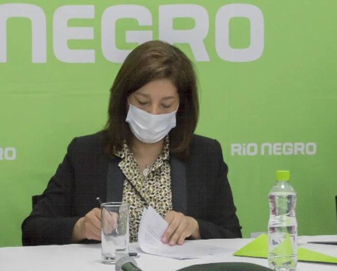 Arabela Carreras, gobernadora de la Provincia de Río Negro. / Tomada de la página de Gobierno de Río Negro en Facebook