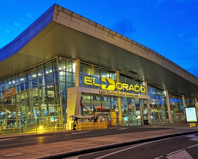 Aeropuerto internacional El Dorado, Bogotá, Colombia. / Tomada del sitio web de Odinsa.