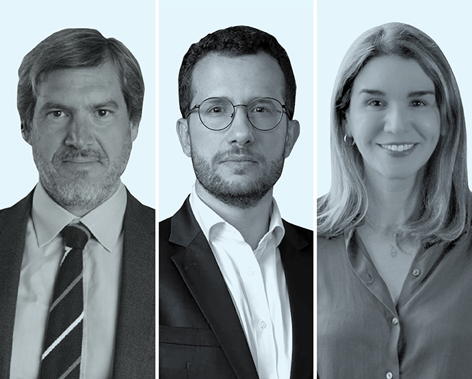 Bernardo Saravia Frías, Marcelo Frazão y Jaqueline Aranda