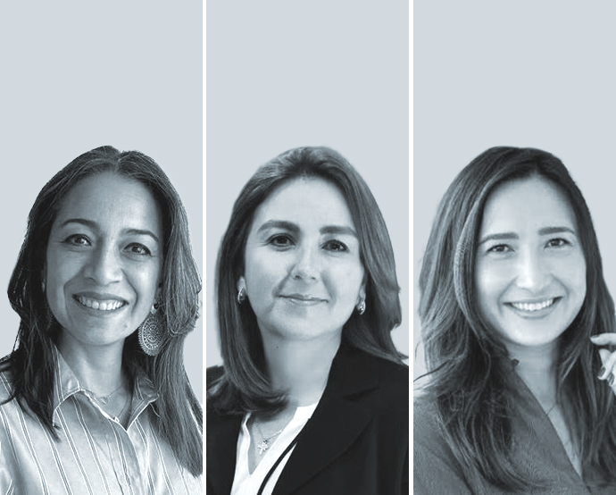 Anahí Serrano, de Cannizzo (izquierda); Mónica Arias Madrigal, de Consortium Legal - Costa Rica (centro), y Mariane Kondo, de Demarest Advogados.