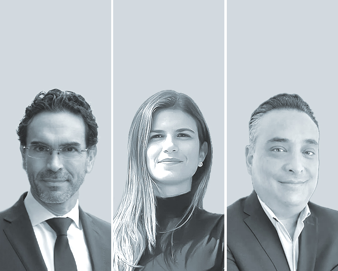 José Luis Barzallo, Luisa Herrera y Mario García Pérez