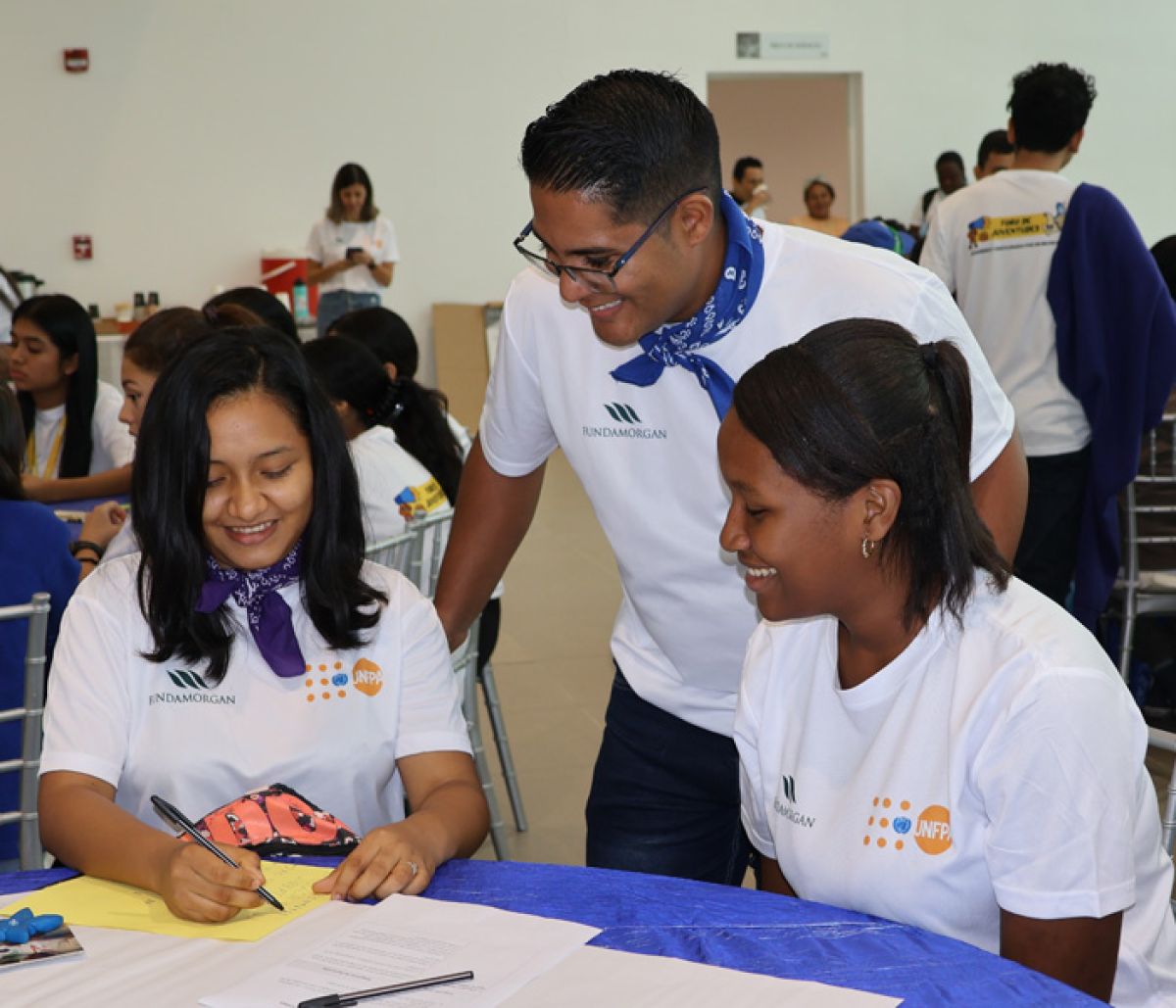 Jóvenes beneficiados por el programa de Ciudadanía Responsable