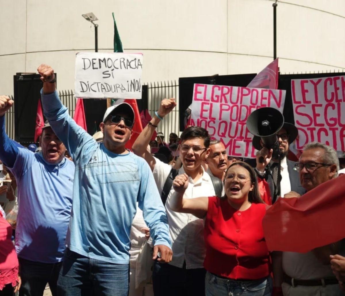 Protestas en contra del proyecto de ley de Claudia Sheinbaum