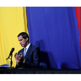 Juan Guaidó, en su reelección de presidente de la AN