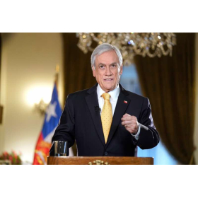 Sebastián Piñera al anunciar l agenda antiabusos