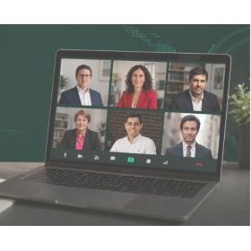 De arriba a abajo y de izquierda a derecha: Daniel Robalino, Eva Bruch, Juan Manuel Haddad, Monserrat Bonilla, Andrés Ulloa y Juan Carlos Morris.
