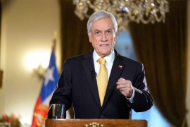 Sebastián Piñera al anunciar l agenda antiabusos
