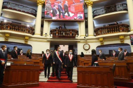 La última vez que Vizcarra acudió al Congreso fue para dar su mensaje por fiestas patrias / Presidencia del Perú