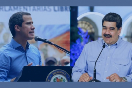 Juan Guaidó y Nicolás Maduro. El conflicto inició en 2018.