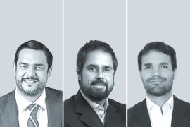 Alexandre Pessoa, de Azevedo Sette (izquierda); Ángel Escalante, de Escalante & Asociados (centro), y Francisco Tassi, de Zang, Bergel & Viñes.