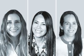Francisca Franzani, de DLA Piper - Chile (izquierda); Karina Chinguel Degregori, de Vodanovik (centro), y Ximena Jirón, de Lawgic Abogados.