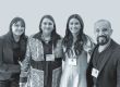De izquierda a derecha: Karina Méndez, Regina Llamosas, Karen Estrada y Leonardo Torres.