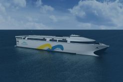 El ferry eléctrico tiene como objetivo reducir las emisiones de dióxido de carbono en un 84%, en comparación con las actuales embarcaciones de combustibles fósiles. / Tomado de la página web de Buquebus