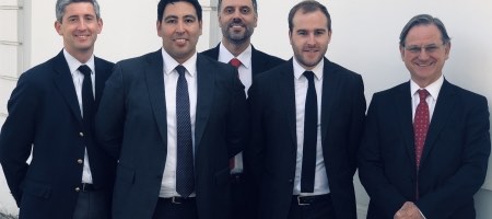 De izq. a der.: Sebastián Parga, Carlos Gutiérrez, Francisco Plass, Diego Nodleman y Alfonso Canales