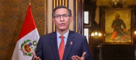 Martín Vizcarra en mensaje a la nación por el que convocó a referéndum / Andina