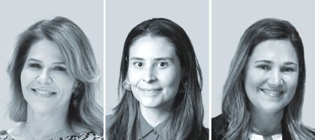 Thaís Maria Leonel, Maria Estela Guedes y Blanca Rodríguez Lainz