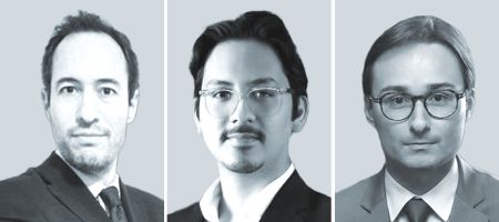 Ernesto Cebollero, Angello Jack Raicovi y Matheus Quintiliano