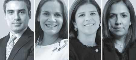 Andrés Vanegas, Mariella Cafferata, Beatriz França y Suzel Obiols