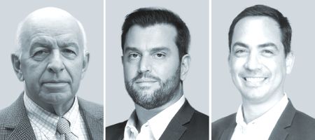  Carlos Manuel Arguedas Ramírez, de Consortium Legal - Costa Rica (izquierda); Bruno Burini, de BRZ Advogados (centro), y Bernardo Tamez Alarcón, de Delvy México.