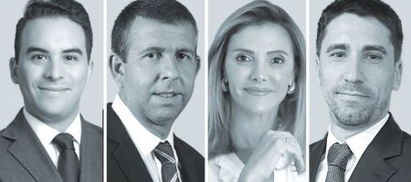 De izquierda a derecha: Hugo Hernández, Alvaro Rosenblut, Alessandra de Almeida Figueiredo y Alejandro Ferreiro
