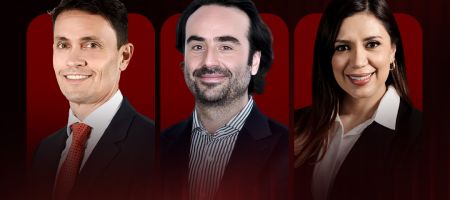 Ignacio J. Pujante, de Marval O’Farrel Mairal (izquierda); Diego González Altamirano, de Ritch Mueller, y Mayra Jiménez de Estudio Rodrigo.