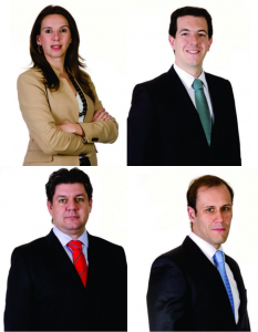 (Izq. a Der. de arriba a abajo) Camila Biral, Carlos Orsolon, Luis Gomes y Newton Marzagao